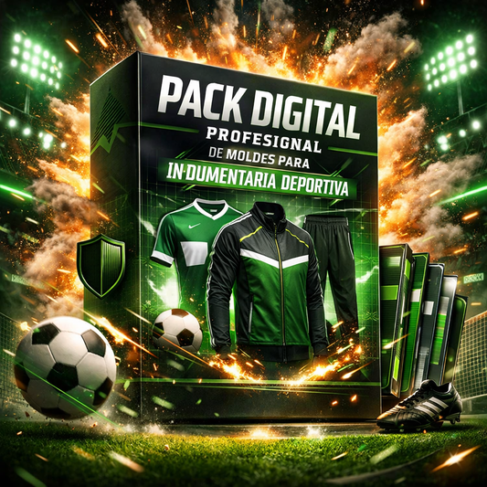 Pack  Moldes Digitales para Indumentaria Deportiva + 5 BONUS DE REGALO