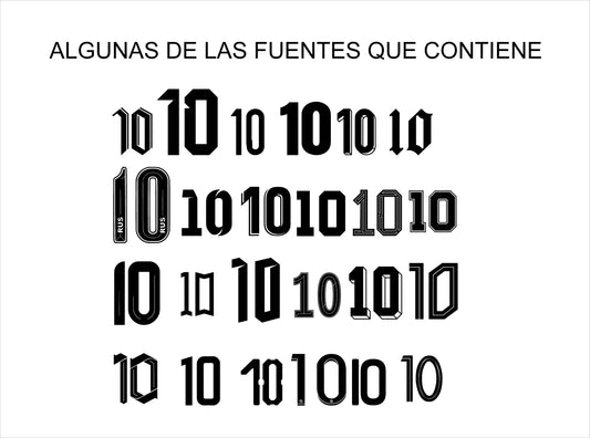 ¡Eleva tus diseños al máximo con el Pack Tipográfico Futbolero! ⚽🔥